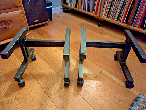 Vintage adjustable black metal