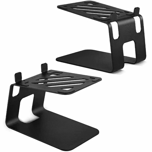 Black metal desktop speaker - black,