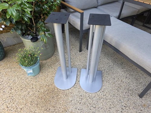 Metal bookshelf speaker stands - bookshelf,