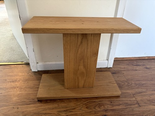 Solid oak center speaker stand - solid,