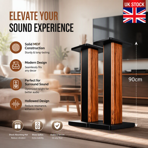 Pair wood grain speaker - pair,