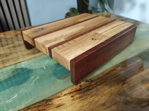 Oak and saplele speaker - and, stands