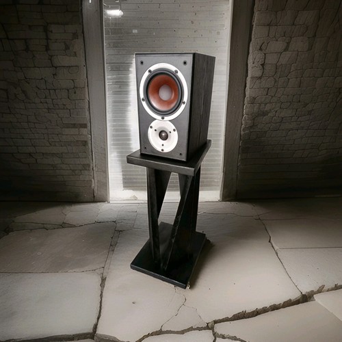 Speaker stands matt black - in,